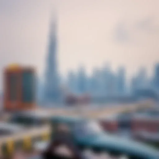 Overview of Dubai's skyline with Russian architectural influence