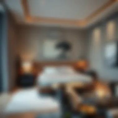 Modern bedroom layout showcasing The One Furniture Dubai collection