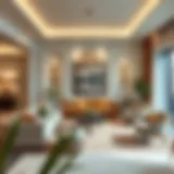 Stylish living room featuring The One Furniture Dubai products