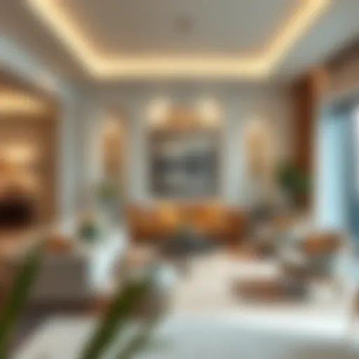 Stylish living room featuring The One Furniture Dubai products