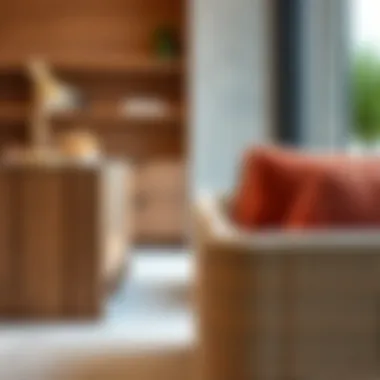 Close-up of sustainable furniture materials used by The One Furniture