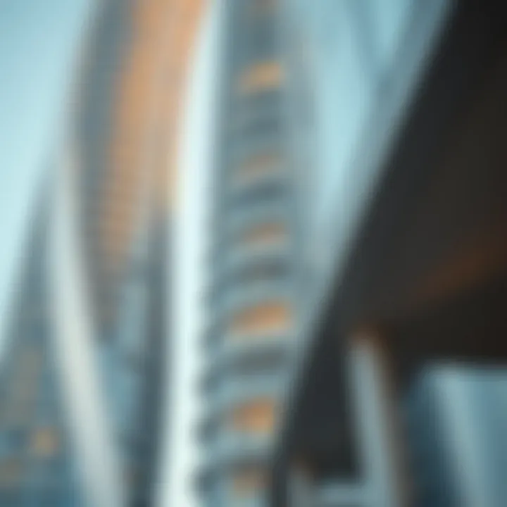 Architectural Elegance: Details of the Orient Tower Architectural details of the Orient Tower showcasing its modern design