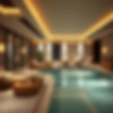 Elegant Spa Environment in Luxury Developments Elegant spa environment with modern design elements