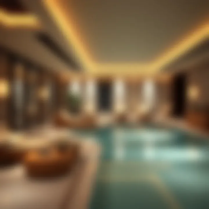 Elegant Spa Environment in Luxury Developments Elegant spa environment with modern design elements