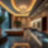 Luxurious spa facilities within a residential complex