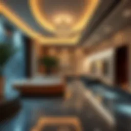 Luxurious spa facilities within a residential complex