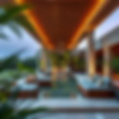 Outdoor Spa Area Emphasizing Nature in Dubai Outdoor spa area blending nature and luxury