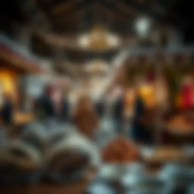 Festive markets showcasing local crafts and foods