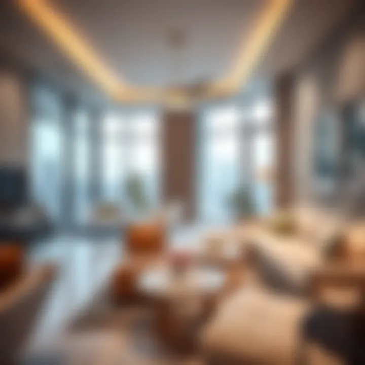 Stylish Interiors of Coliving Spaces in Dubai Modern coliving space in Dubai showcasing stylish interiors