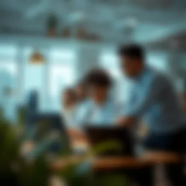 Collaboration Among Freelancers: A Dynamic Ecosystem A diverse group of freelancers collaborating in an office environment
