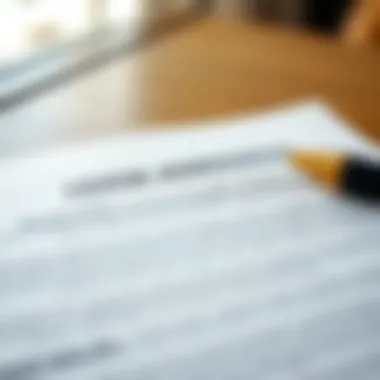 A detailed lease agreement document with highlighted sections