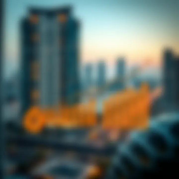 Graph illustrating rental price trends in Dubai