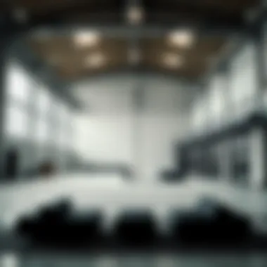 Sleek warehouse interior showcasing modern design