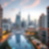 Stunning skyline view of Vinicia, showcasing innovative architecture
