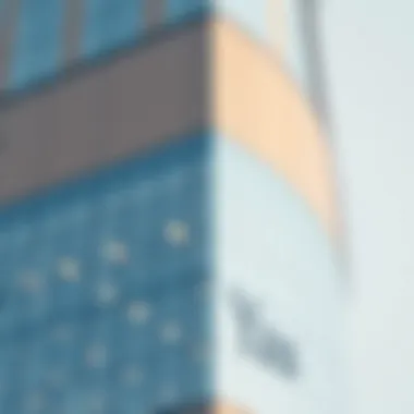 Close-up of Yas Tower's facade highlighting sustainable materials