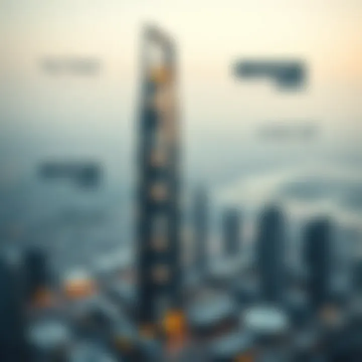 Diagram illustrating investment potential around Yas Tower